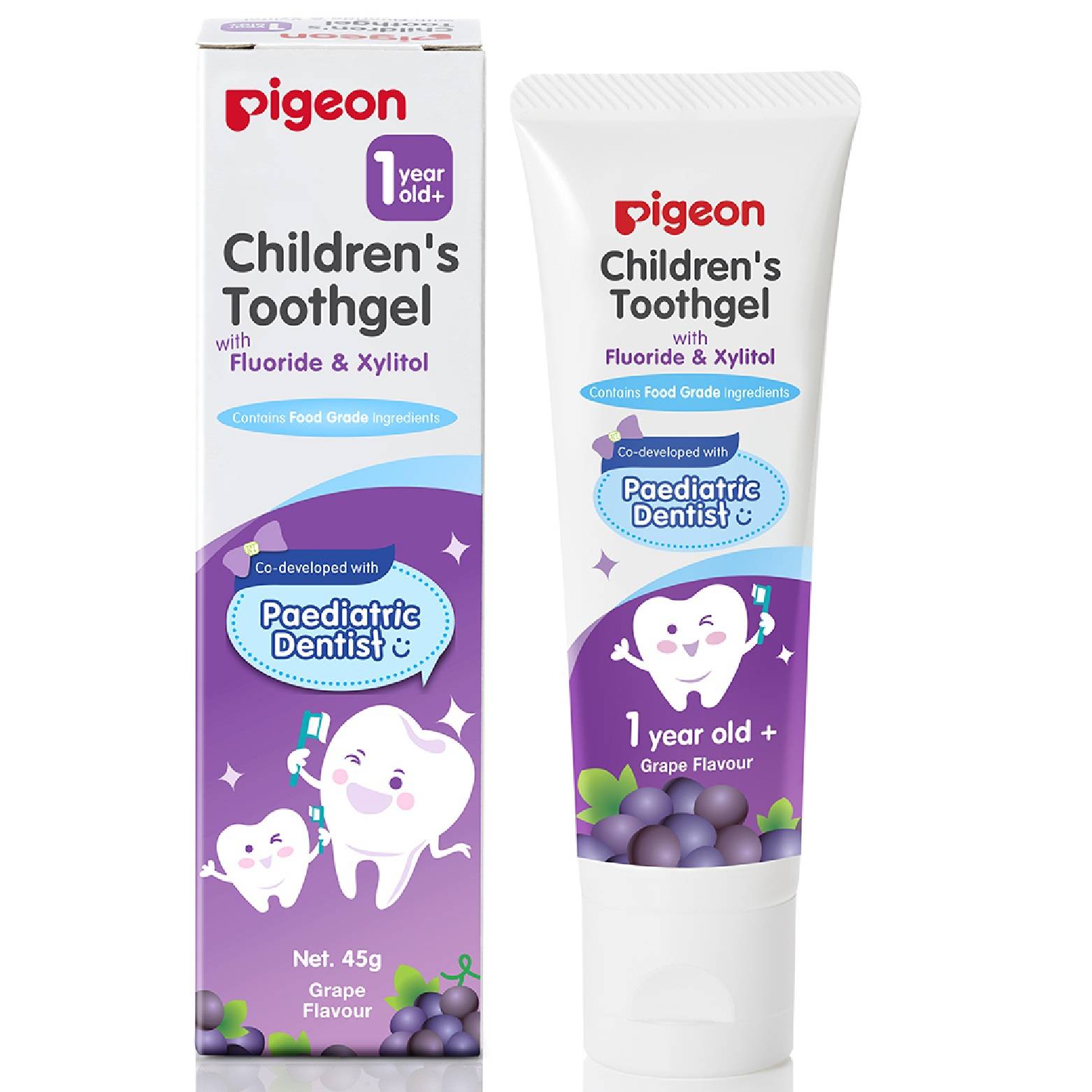 Pigeon Children Tooth Gel with Fluoride & Xylitol